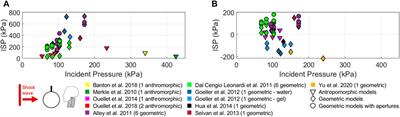 A critical review of experimental analyses performed on animals, post-mortem human subjects, and substitutes to explore primary blast-induced Traumatic Brain Injuries